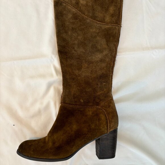 Franco Sarto Yamka Knee-High Boot, Olive Green Size 11 - Picture 3 of 10